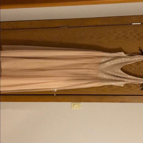 Adrianna Papell Dresses & Skirts - Adrianna Papell Pink Beaded Tulle Gown